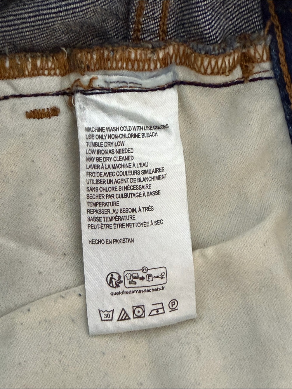 Pilcro Wide Leg Flare Jeans in Medium Blue Wash - Picture 4 of 5